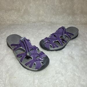 KEEN Whisper Waterproof Sport Sandals - Purple/Grey - Size 8.5